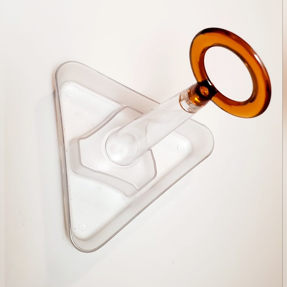 Tupperware Sheerly Olive Oil Vinegar Caddy with Topaz Handle Vintage Housewares